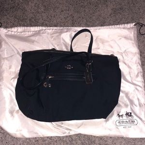 Coach Black Nylon Tote Bag